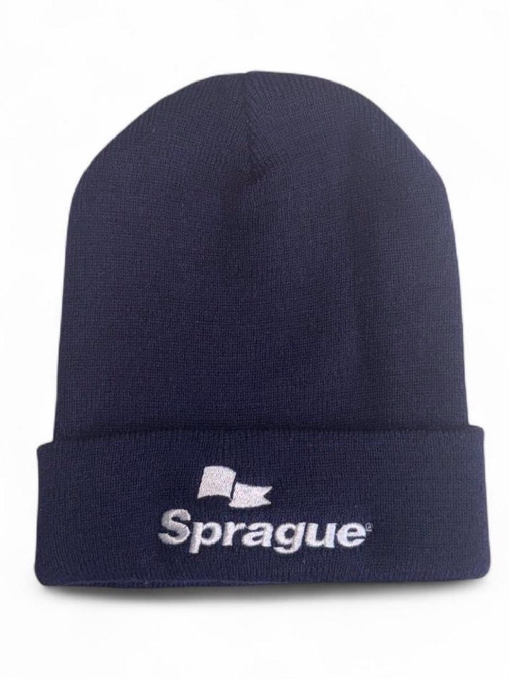 Navy Blue Knit Beanie Hat